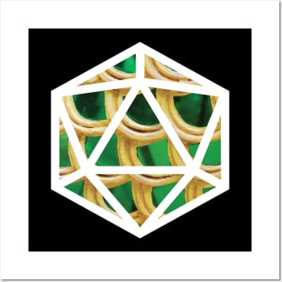 D20 Decal Badge - Greenscaled Posters and Art